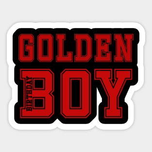 Birthday Goldenboy Sticker